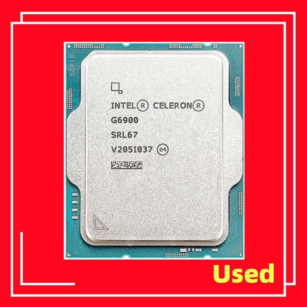 Intel Used Celeron G6900 4-Core 4-threads 3.4GHz L3/4M 46W 10NM LGA 1700 CPU Processor G6900/SRL67