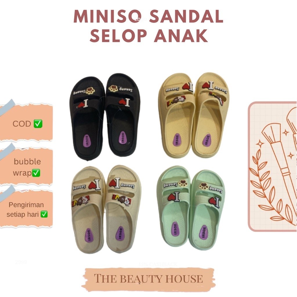 MINISO SANDAL SLOP ANAK
