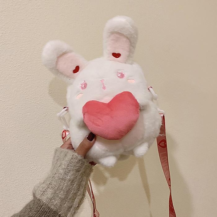 Tas Boneka Kelinci/Tas Rantai Anak Remaja Boneka Motif Kelinci Aksesoris Cantik Fashion - Kelinci Bu