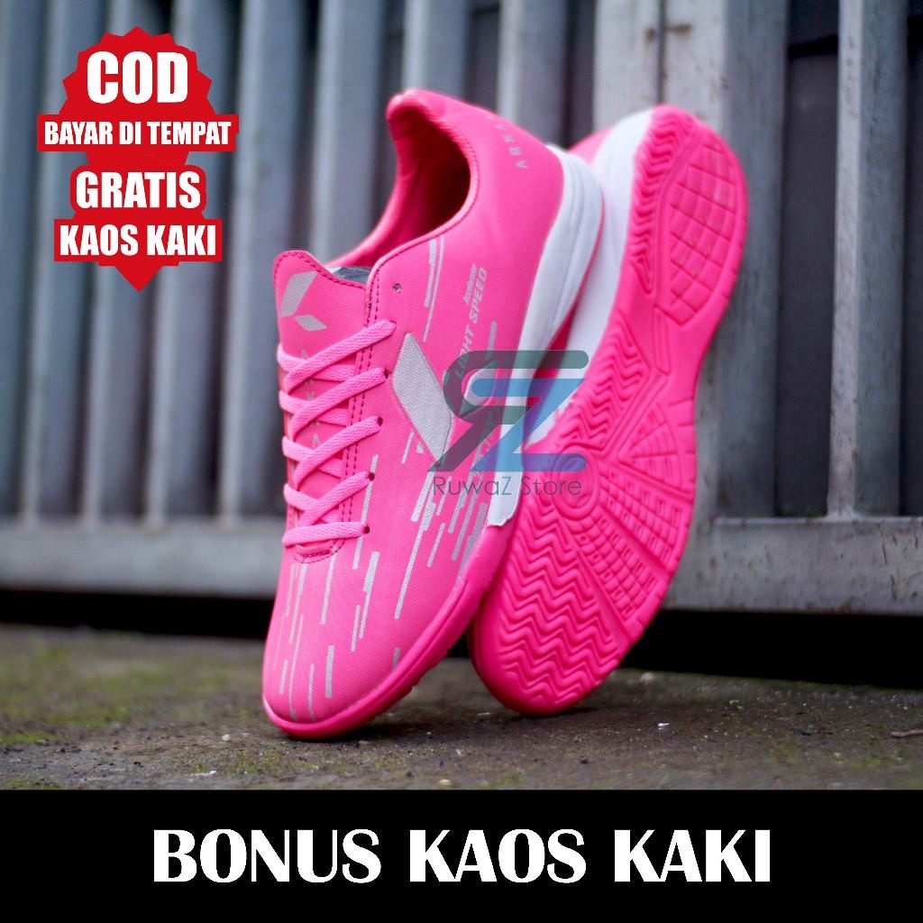 BERGU_ID880066 (Bayar Di Tempat) SEPATU FUTSAL PRIA SPECS FUTSAL LIGHTSPEED ACCELERATOR REBORN PINK 