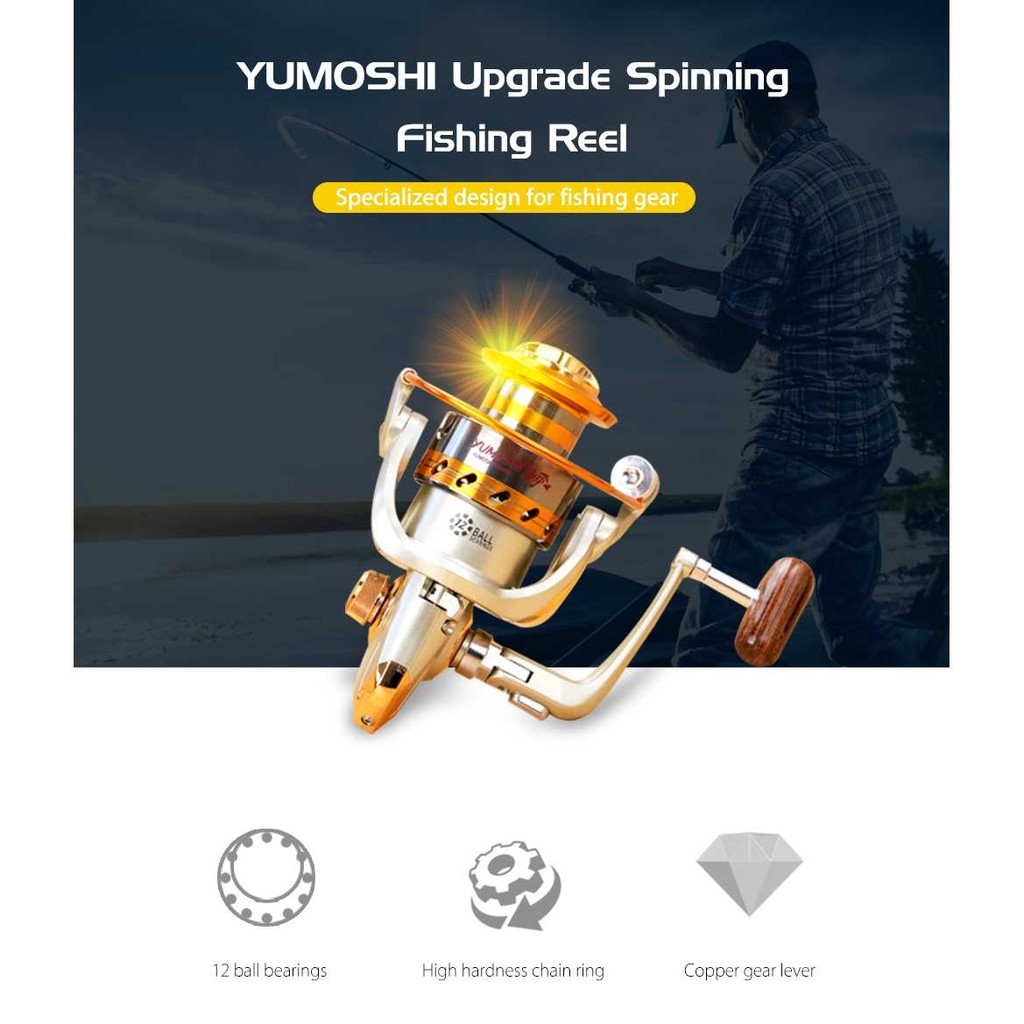 YUMOSHI REELSKING Reel Pancing Spinning Fishing Reel 4.1:1 9000 - EF9000 - Tinari