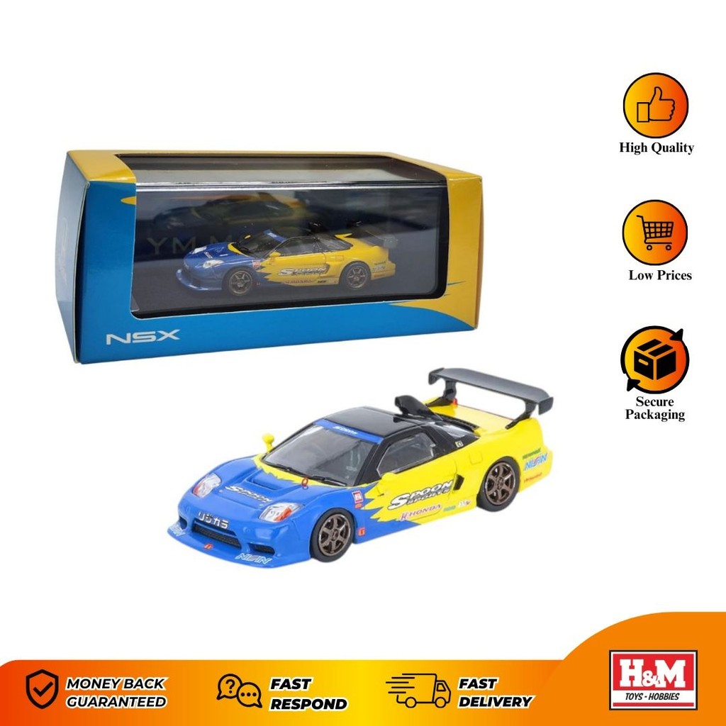 YM Model 1/64 Honda NSX Type R Spoon Sports