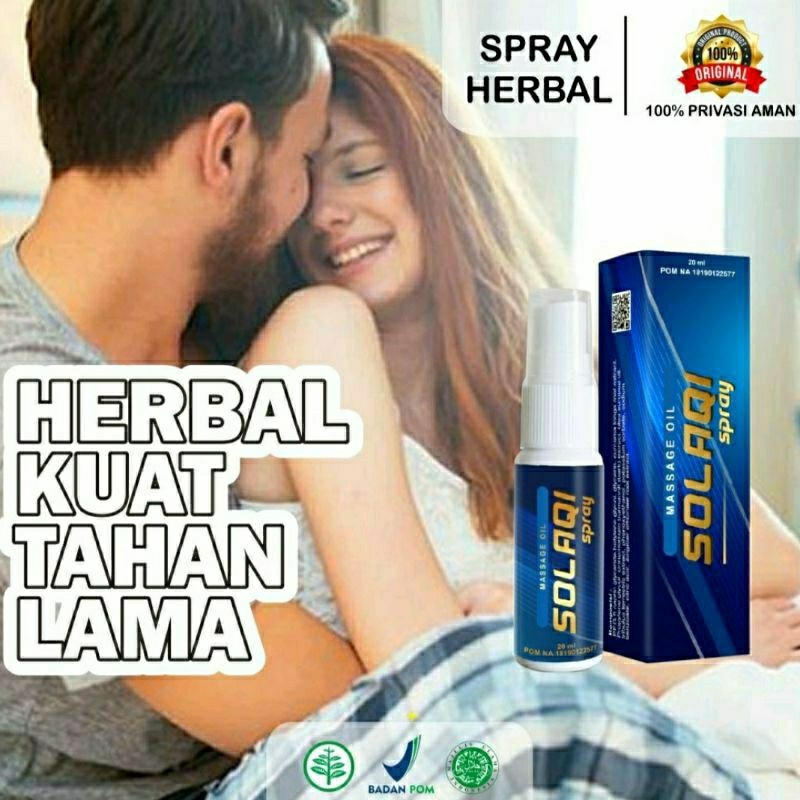 Obat semprot pria SOLAQI Spray original herbal kuat lama