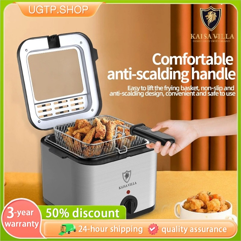 Kapasitas rumah besar pembuat goreng listrik, pembuat goreng dalam, pembuat goreng snack terintegras