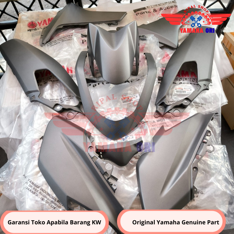 FULL SET BODY HALUS NMAX N MAX 2DP-P4 OLD GRAY SILVER DOFF 2017-2018 ORIGINAL YAMAHA