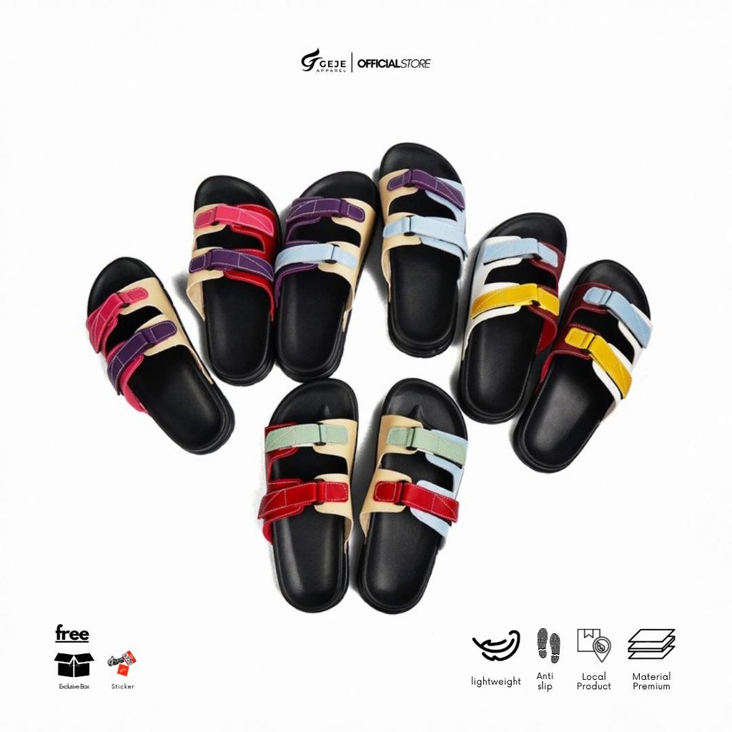 Geje Apparel Sandal Wanita Platform Kekinian AKIRA
