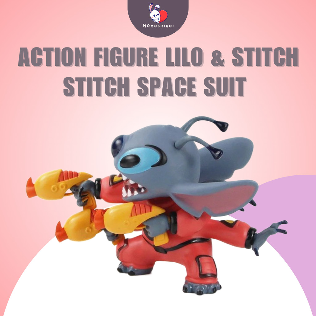 Stitch Space Suit Figure 20cm Lilo & Stitch Action Figur Koleksi Pajangan