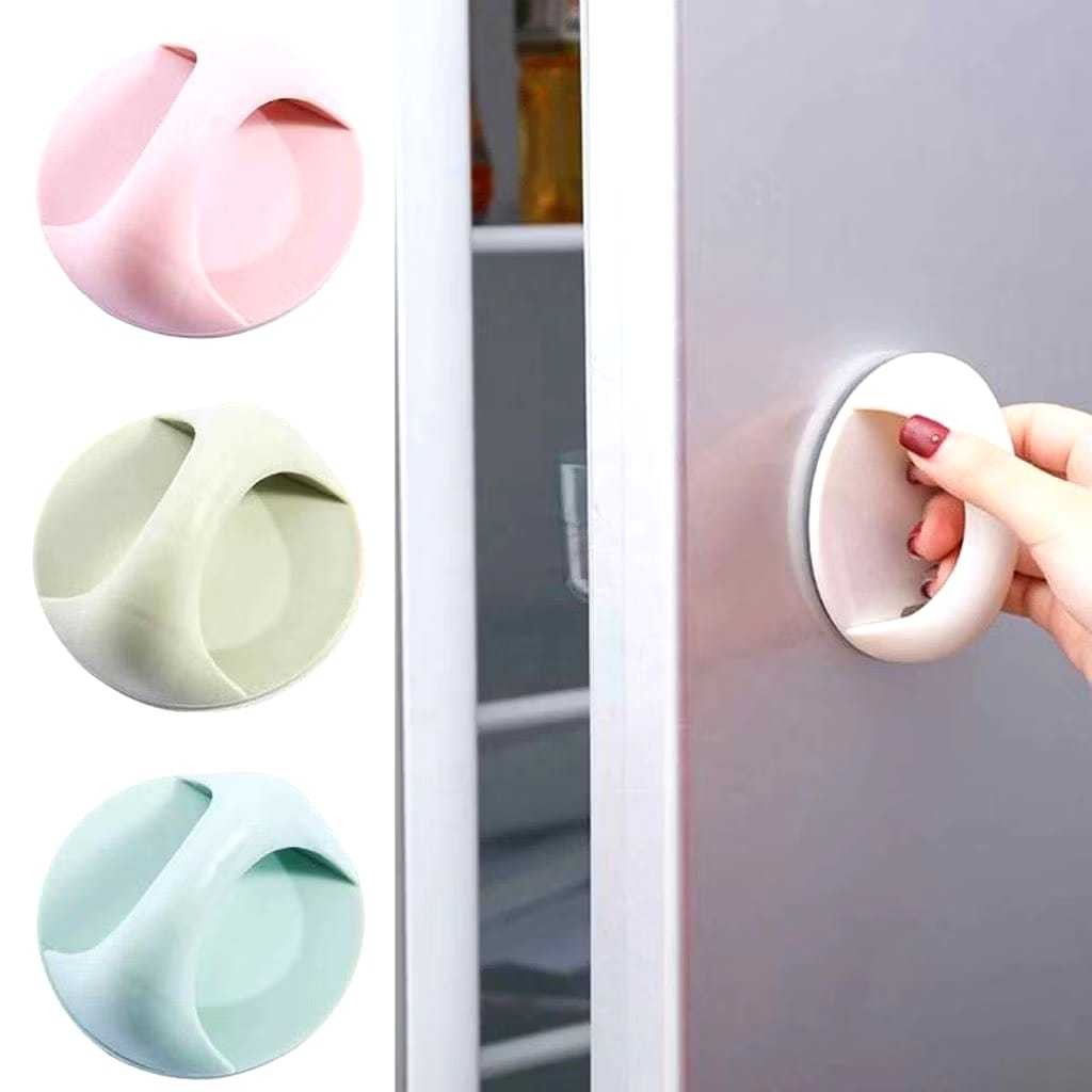 Pegangan Pintu Tempel Lemari Pakaian / Gagang Pintu Bulat Multifungsi / Gagang Pintu Lemari Laci Kam