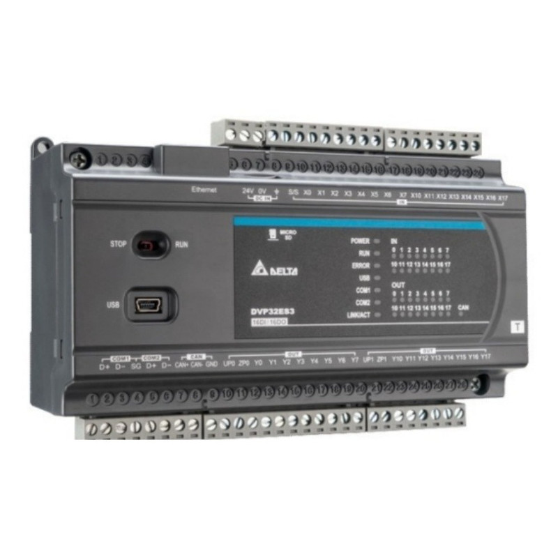 Brand new Delta ES3 Series PlC Built-in Ethernet interface CANopen DVP32ES300R DVP32ES311T DVP48ES30