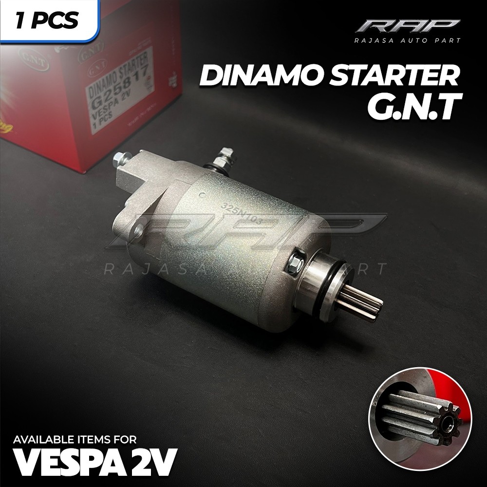 DINAMO STARTER VESPA 2V STANDAR G25817 GNT DINAMO STATER VESPA 2V GNT
