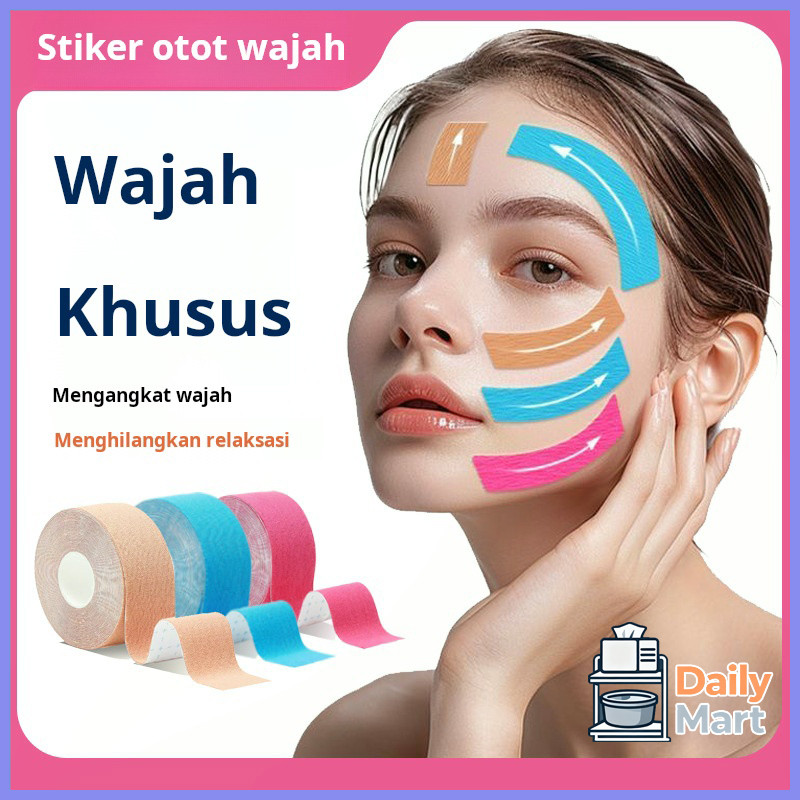 Perban pengencang wajah,plester pengencang lipatan nasolabial wajah,plester tanpa jahitan,perban ela