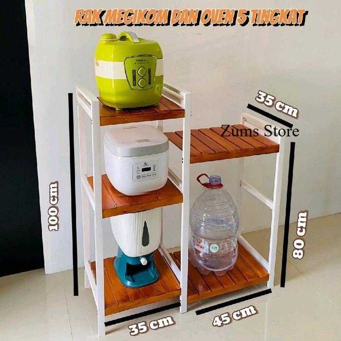 RAK GABUNG 5 TINGKAT | Rak megicom | Rak oven | Rak Dispenser | Meja Oven | Rak mejikom Rak serbagun