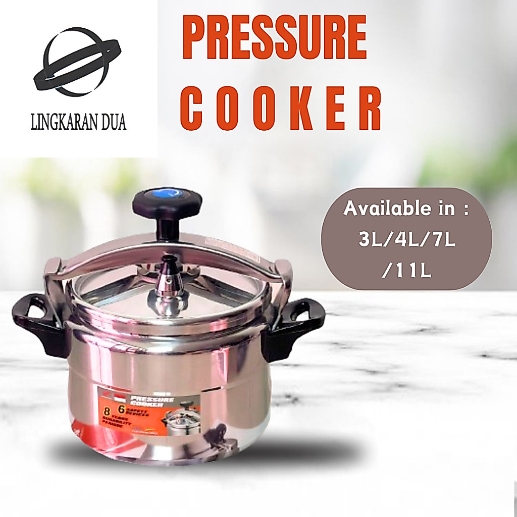 Pressure cooker Lingkaran Dua Type C | Panci Presto daging Aluminium High Quality | Panci Presto Pel