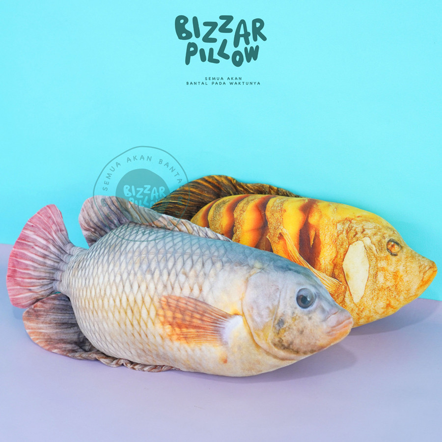 Bizzarpillow Bantal Ikan Gurame Goreng Size M | Ikan Gurame | Gurame Bakar BZ489