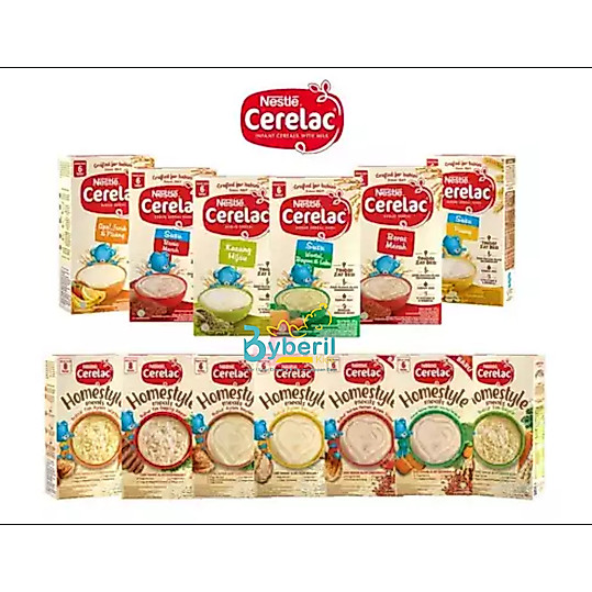 BYBERILKIDS - CERELAC BUBUR BAYI 6+ 120g / BUBUR TIM CERELAC 8+ 100g/NUTRIPUFF CERELAC 25G / CERELAC