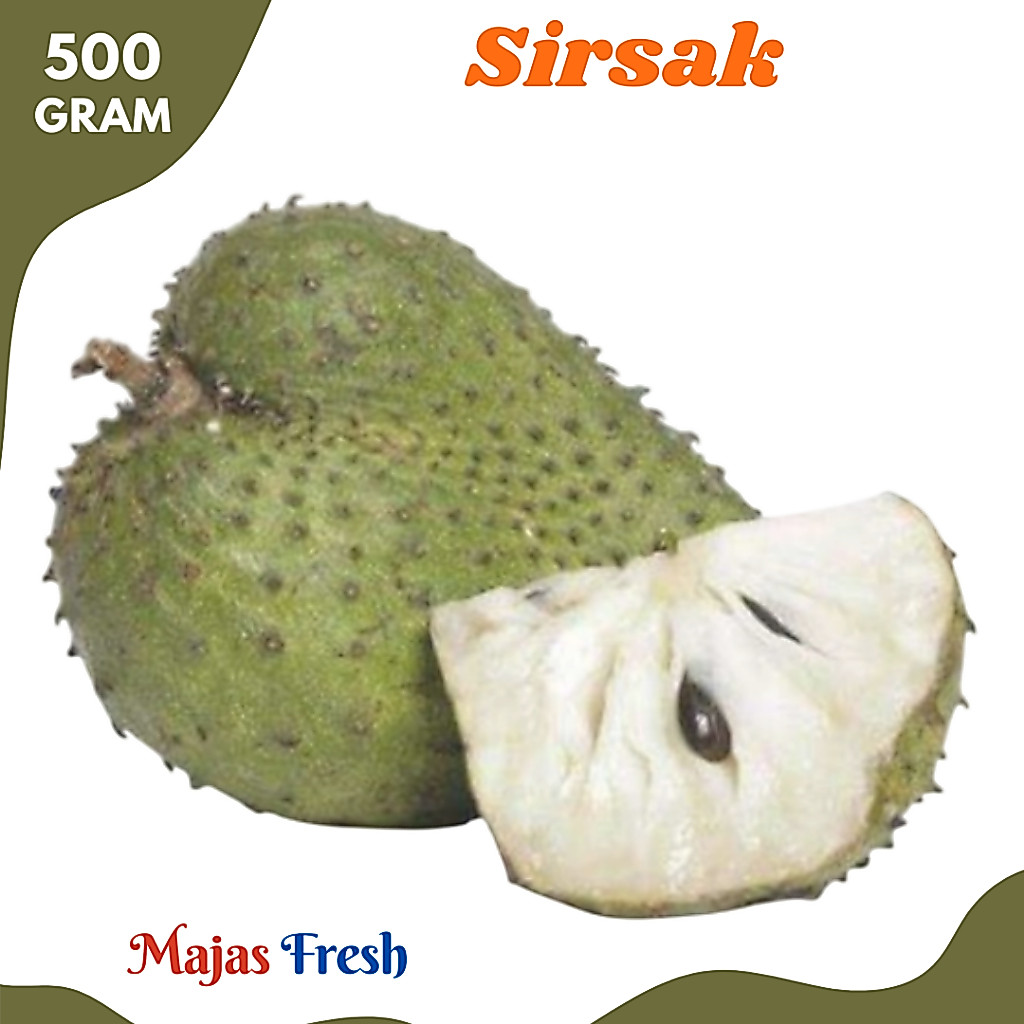 SIRSAK MATANG Segar - Buah Sirsak Matang Asam Manis Fresh | 500gr [ Harga Per 0,5 Kg ]