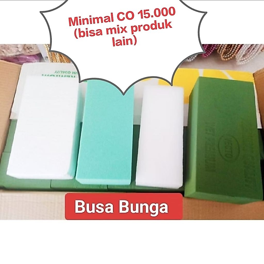 (Batam) Busa foam bunga /Busa buket / Busa kering Untuk Bunga Artificial / Busa basah Untuk Bunga As