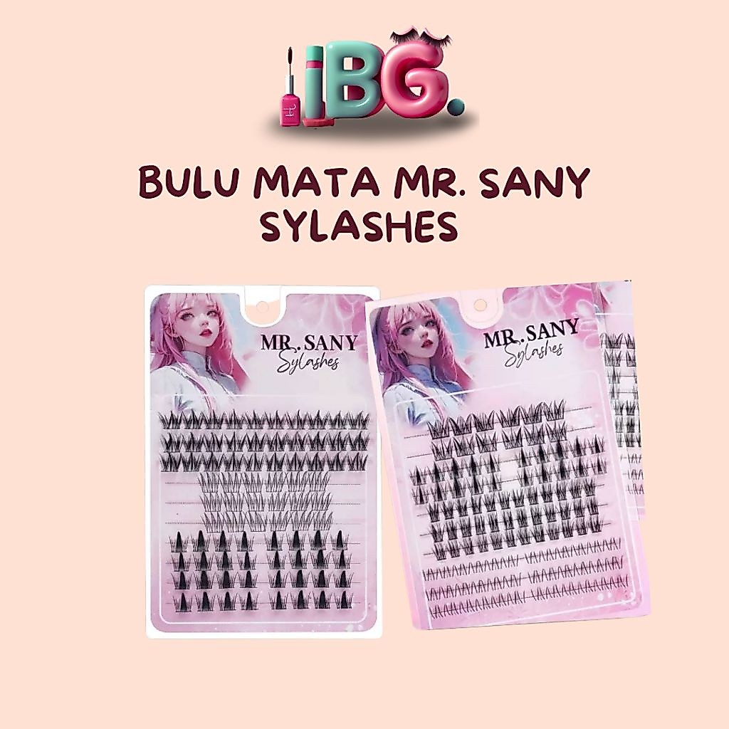 Mr Sany Eyelash 10 Row DIY Cluster Bulu Mata Palsu Mix 3/4/5 Macam Varian – Lazy Segment Lash