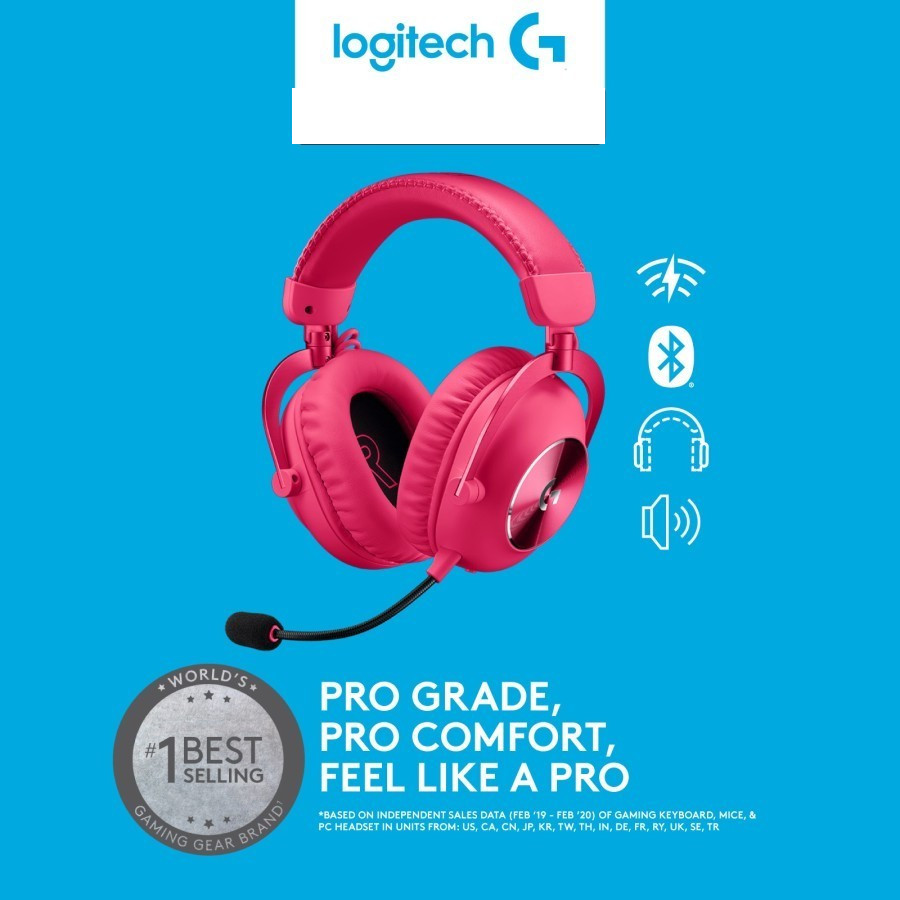 Logitech G Pro x Headset 2 Wireless - Magenta