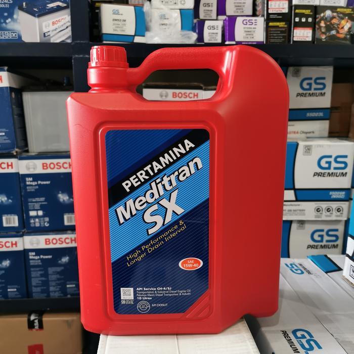 OLI PERTAMINA MEDITRAN SX SAE 15W-40 KEMASAN 10 LITER SAE 15W40 OLIE