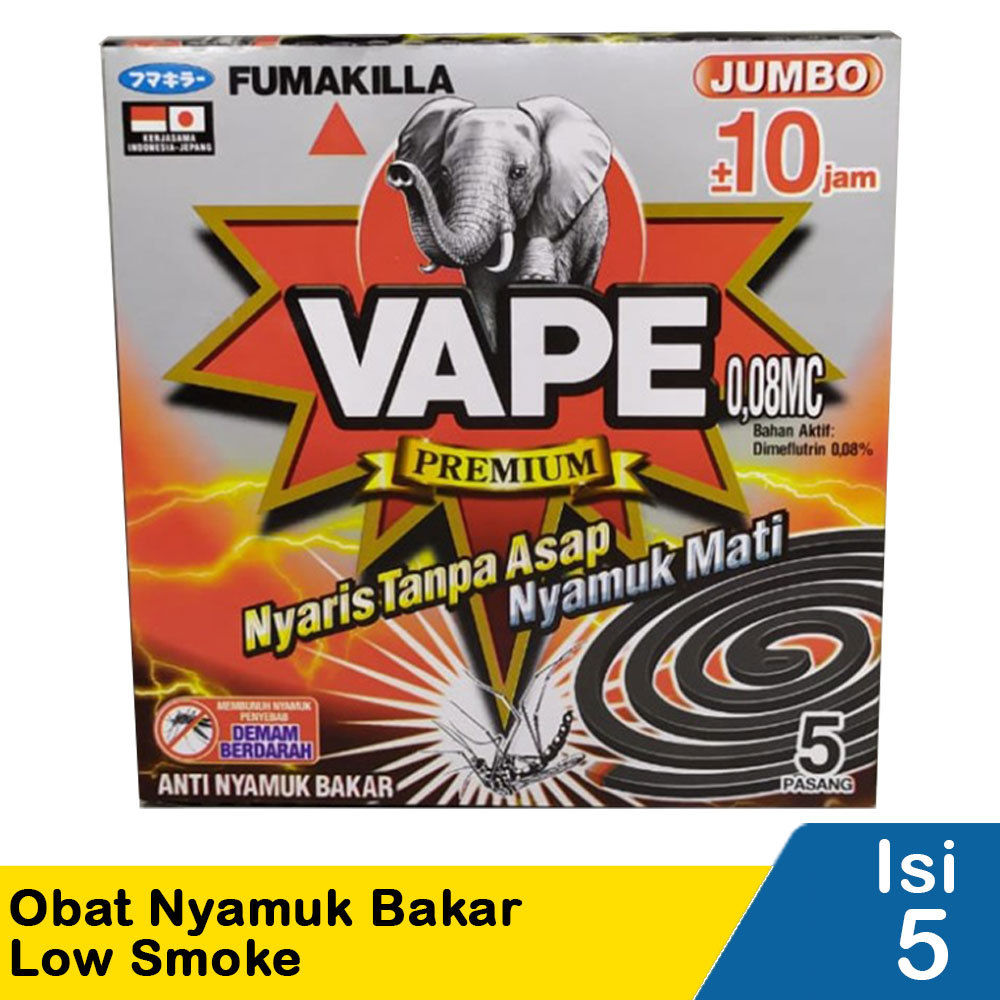 VAPE OBAT NYAMUK BAKAR FUMAKILLA 5S LOW SMOKE
