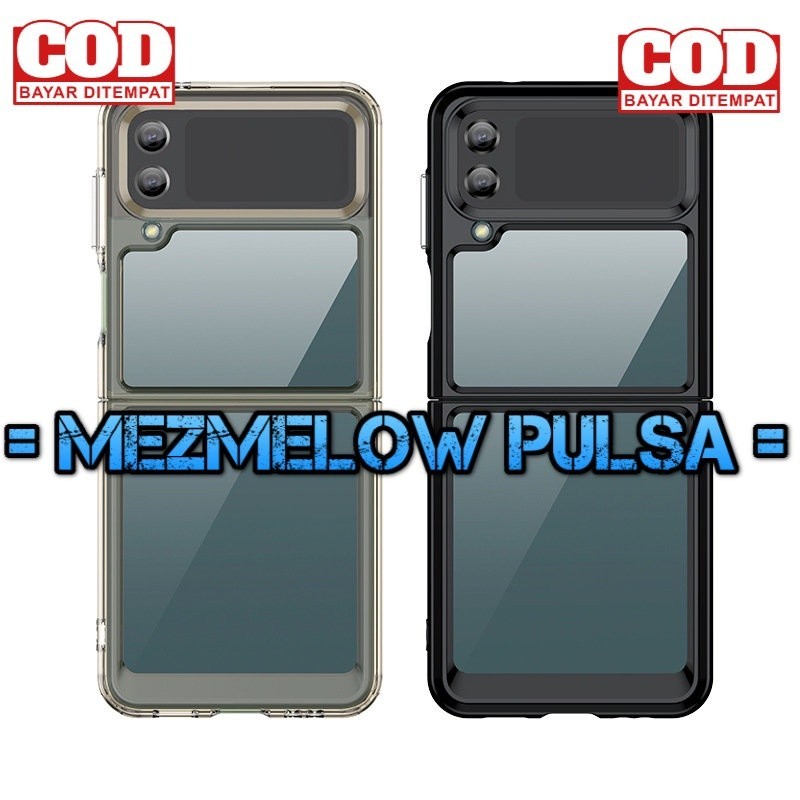 Casing Caseng Hard Case Transparant Acrylic Case Samsung Z Flip 3 5G - Gambar 4