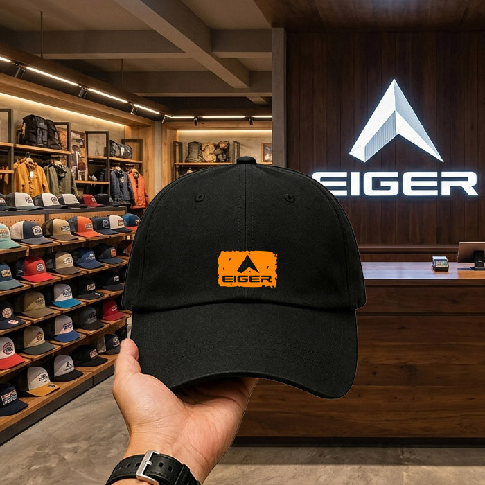 EIGER Topi Baseball Adjustable Topi Fashion Pria Wanita Modern Kekinian