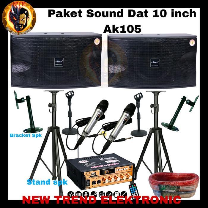 Paket Sound Murah Pasif Dat Ak105 Original Garansi Resmi Ak 105 10inch Siap Pakai - DatAk105