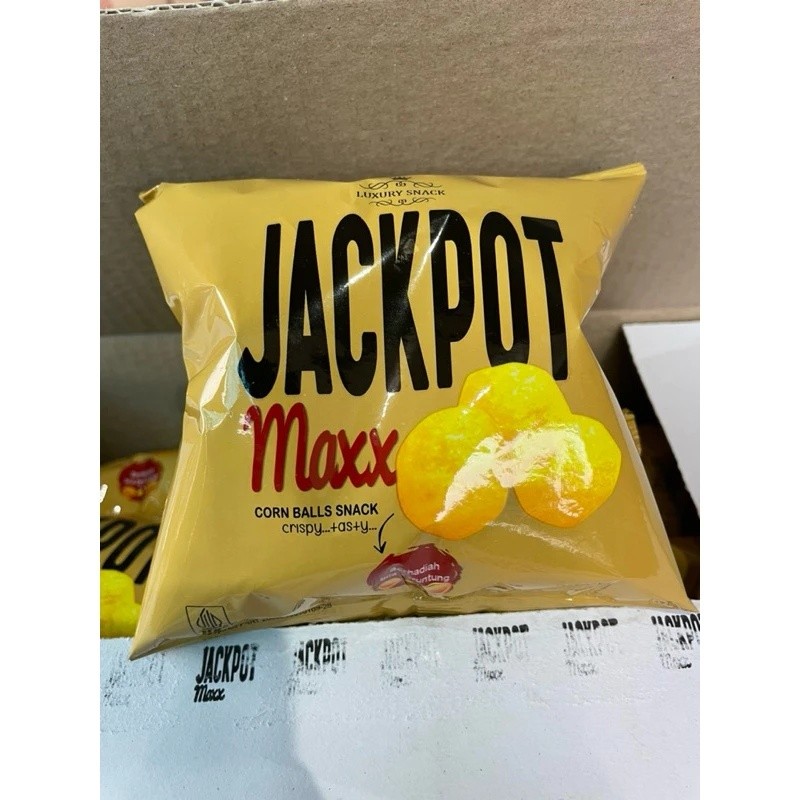 Jackpot maxx Snack Berhadiah uang Tunai Dan Emas harga ecer promo chiki ciki berhadiah BILA BERUNTUN