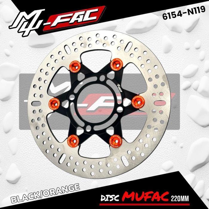 CAKRAM PIRINGAN DEPAN UK 220mm FULL CNC NEW EDITION UNIVERSAL MOTOR MIO VARIO BEAT MIO SOUL SCOOPY J
