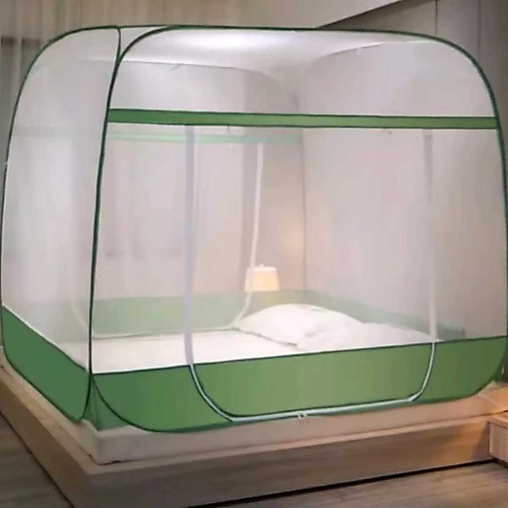 Selambu kotak lipat anti nyamuk kelambu tenda pelindung tidur tebal