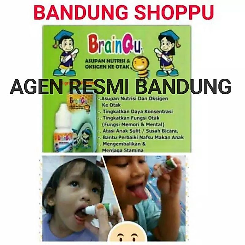 Original DIJAMIN ORIGINAL BRAINQU nutrisi otak anak Brain Quvit Brainquvit Brainqu Vit Kemasan Baru