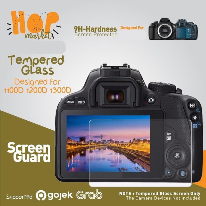 Tempered Glass for Canon 1100D 1200D 1300D 1400D 1500D 2000D Anti Gores Screen Guard Protector - 1