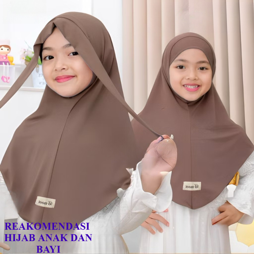Jilbab anak bayi 1-8 tahun BERGO FRENCH KHIMAR hijab anak bayi kerudung anak bayi