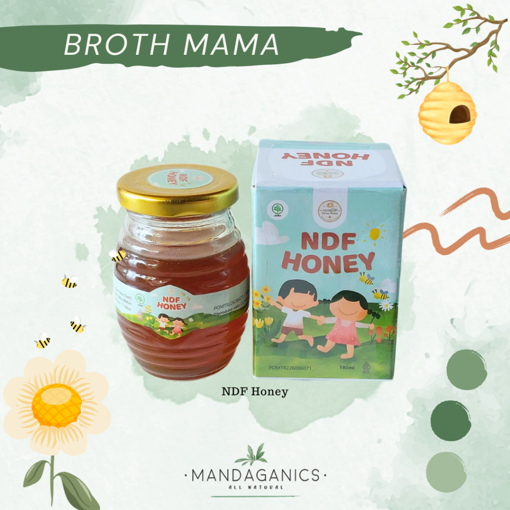 

NDF HONEY MADU by BROTH MAMA | MADU BROTHMAMA UNTUK ANAK DAN DEWASA | MANDAGANICS