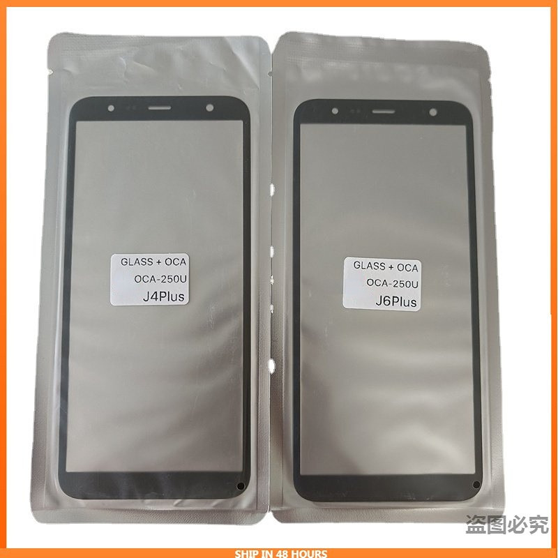 Front Glass+OCA LCD Outer Lens For Samsung Galaxy J6 J8 A6 A7 A8 Plus A9 2018 J415 A750 Touch Screen