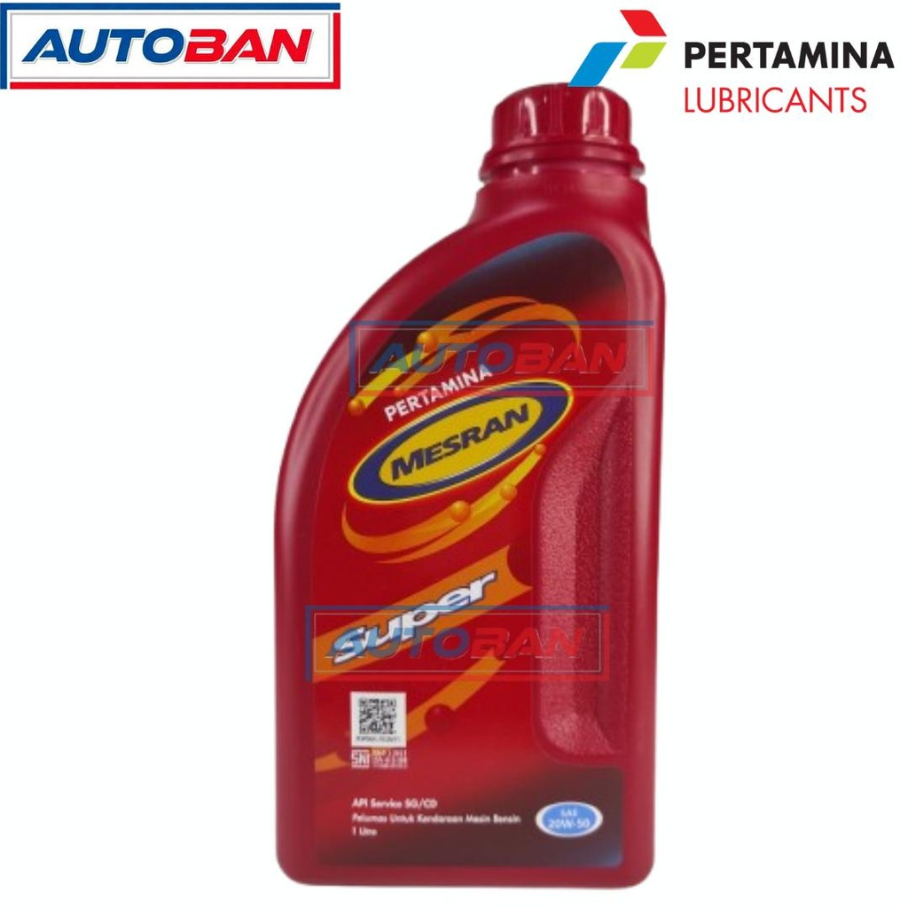 OLI PERTAMINA MESRAN SUPER 20W-50 1 LITER ORIGINAL