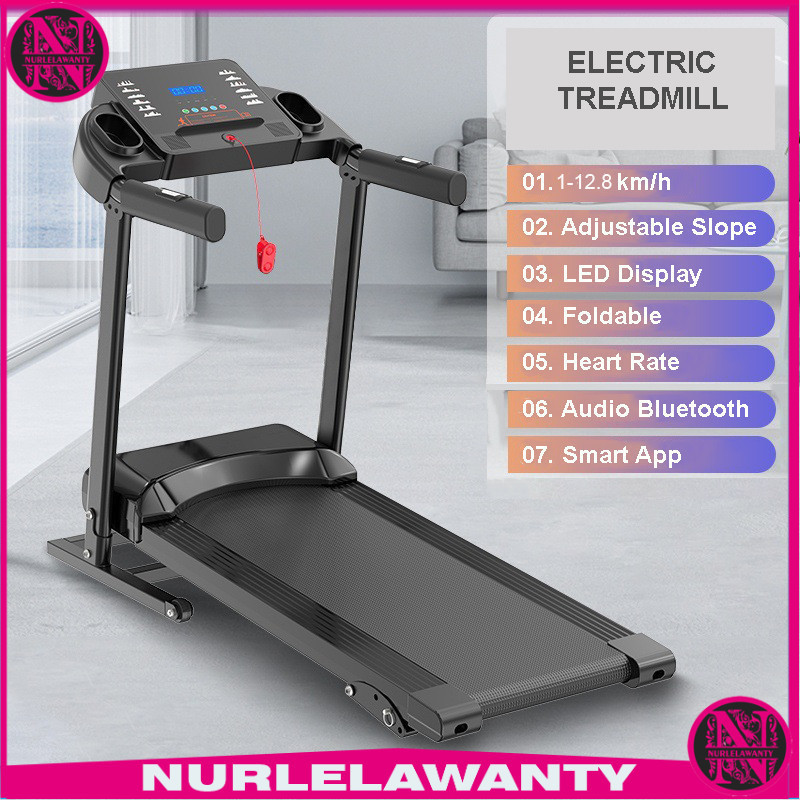 

- TaffSPORT Treadmill Elektrik Lipat 12 Speed Smart App Audio Heart Rate - Q6 -