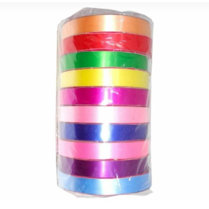 

(10 roll) PITA KADO SOUVENIR 3/4 inch / PITA JEPANG PLASTIK POLOS 2 cm