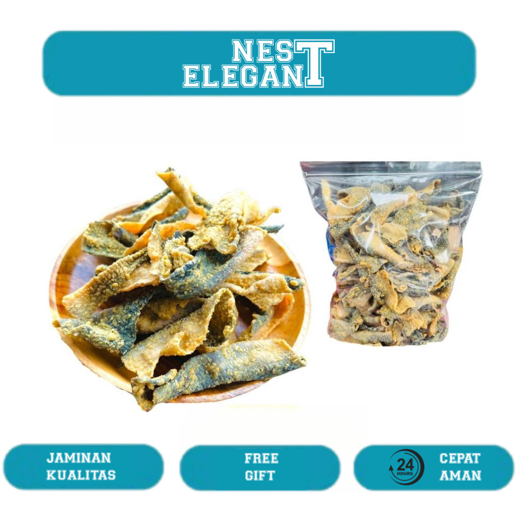 

KULIT AYAM PEDAS CRISPY [ 100gr ] BUMBU REMPAH ASLI DAUN JRUK ( BEST SELLER )