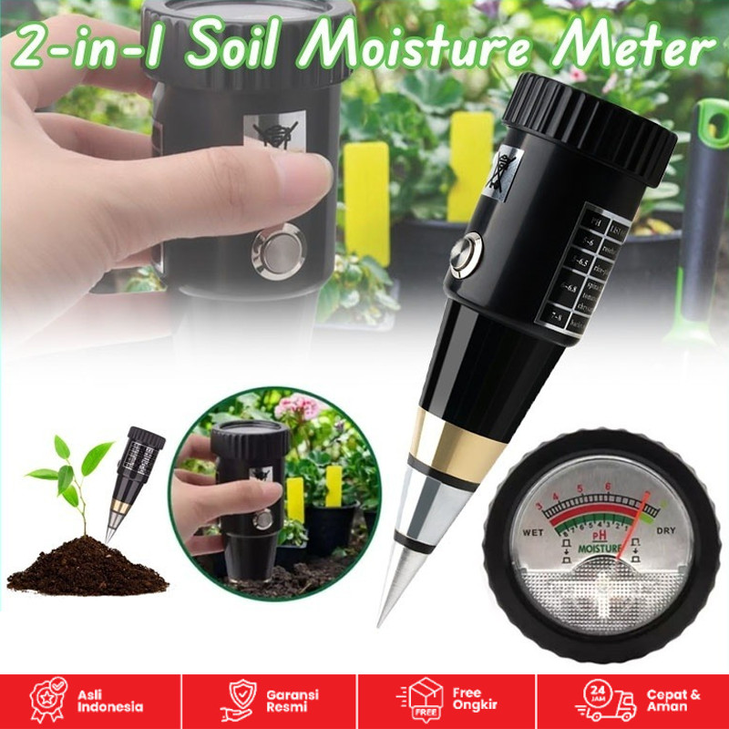 Alat Penggukur Tanah 2 in 1 Pen Type PH Meter Soil Analyzer Tester Meter Alat Ukur PH Tanah COD