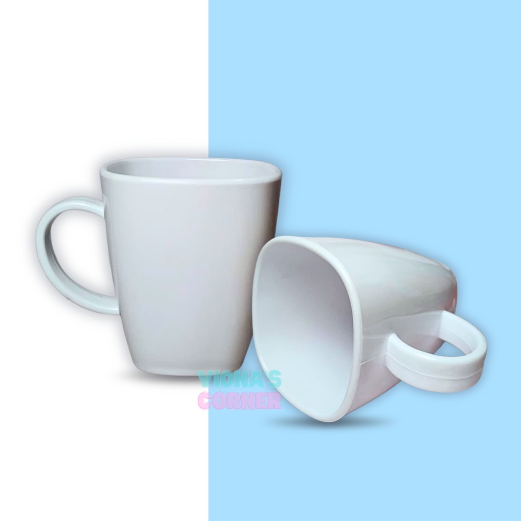 Cangkir Gelas Putih Polos Mug Putih