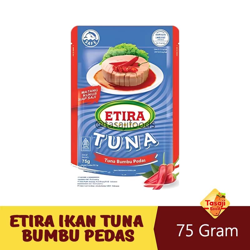 

Etira Ikan Tuna Bumbu Pedas 75 Gram Matang Kukus Siap Saji Grosir
