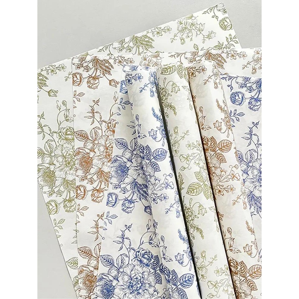 

Vintage Kapok Wrapping Paper Flower Bouquet Micro Waterproof Decorative Papers Handmade Packaging for Flower Art in Flower Shops