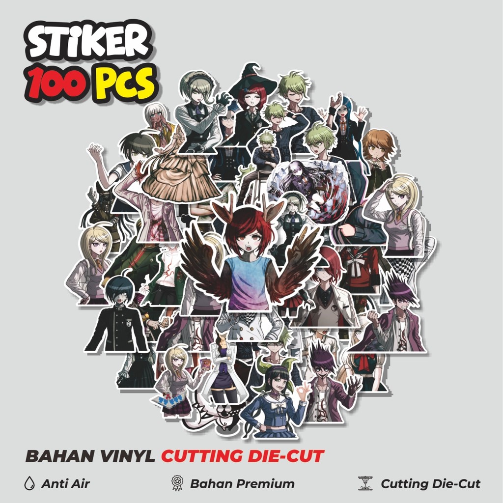 

Terbaru! 50 pcs Stiker Anime Danganronpa Dekorasi Lucu Kreatif untuk Notebook, Skateboard, HP
