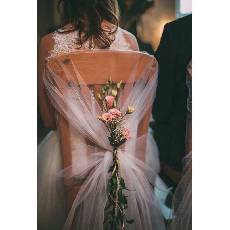 GG - Panjang 2 X Lebar 150 Tule Tile Kain Kursi Tile Dekorasi Tunangan Pernikahan terbaru