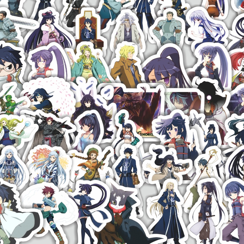 

Stiker Cutting Pack Stiker Anime Log Horizon Char Mix 1 Isi 100Pcs Series Aesthetic Lucu Keren Untuk Koper Bahan Vynil