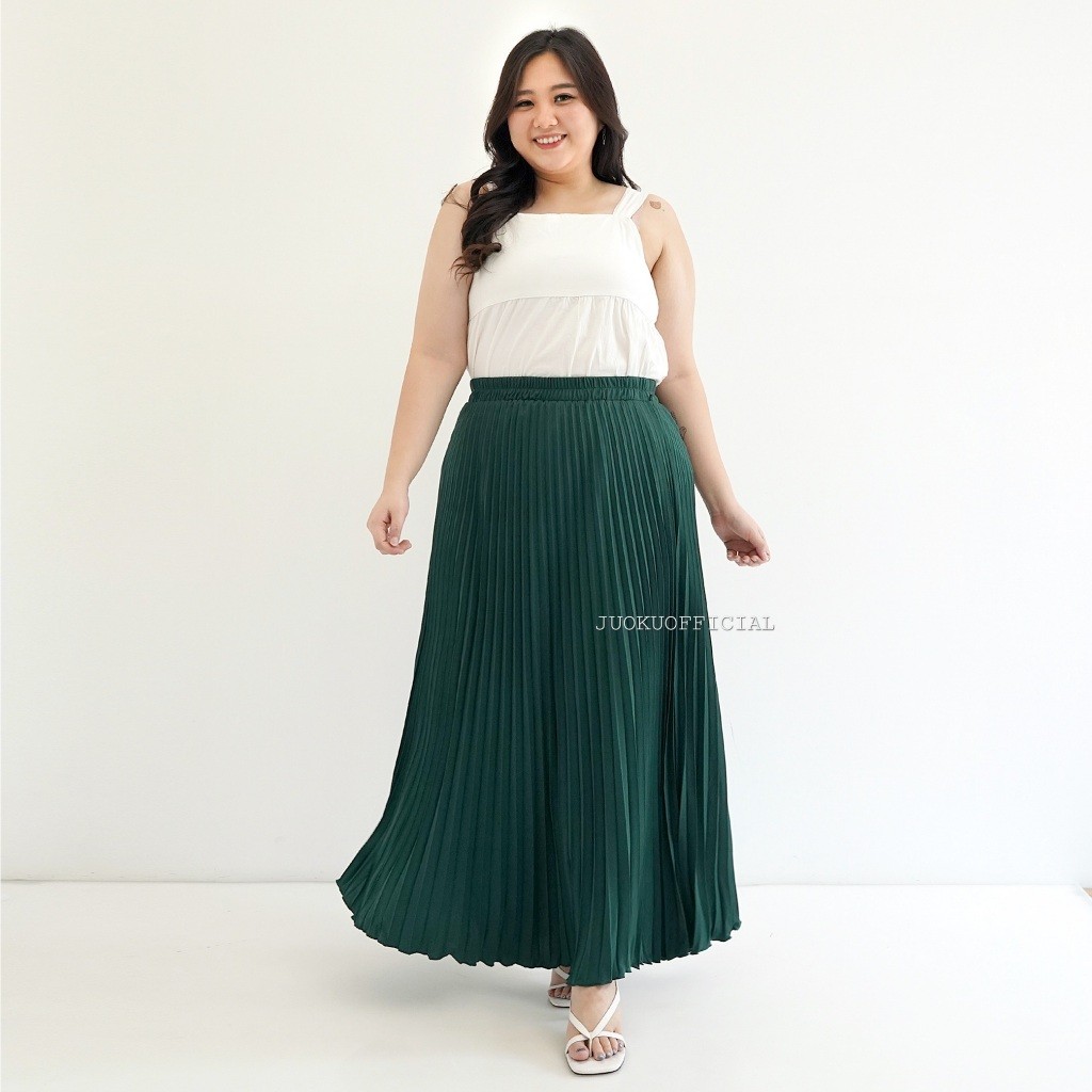 Rok Wanita Jumbo Style Plisket Mayung / Rok Plisket Jumbo / Plisket Premium / Pleated Skirt Keren