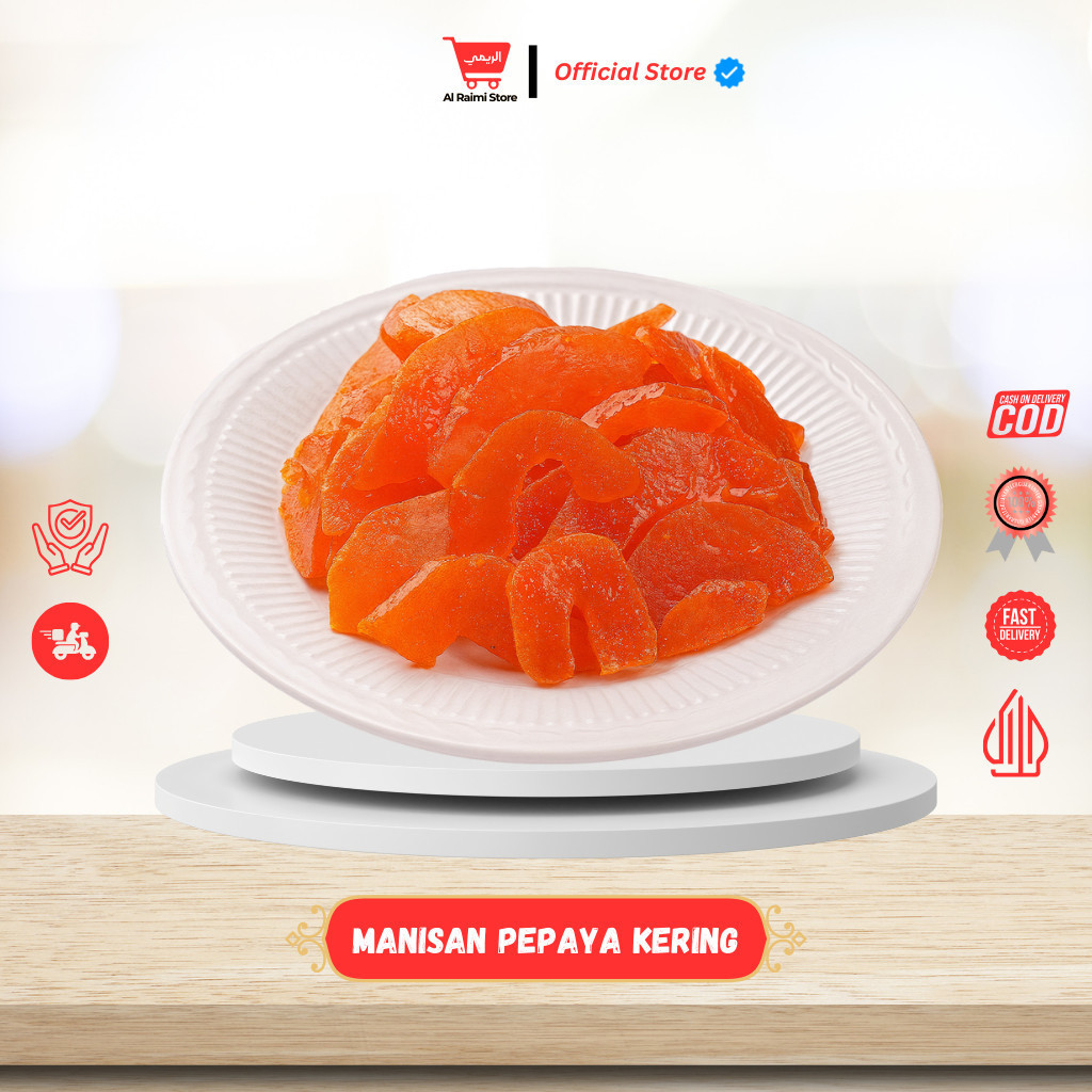 

Manisan Pepaya Kering Premium | Dried Papaya Asli Impor | Camilan Sehat 250g | 500g | 1kg
