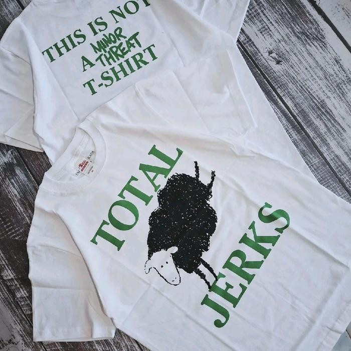 (COD) Tshirt Total Jerks - Ini bukan kaos Minor Threat (Putih) - M